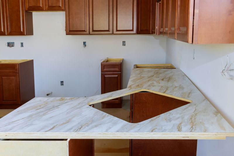 Poured Countertop Installation